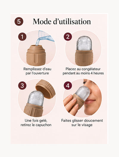 Rouleau de Glace Visage PECLAT — Rituel Fraîcheur